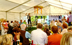 'Kaffeekonzert im Festzelt' mit den Steigraer Musikanten zum Erntedankfest in Schnellroda am 02.09.2012