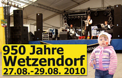 950 Jahre Wetzendorf - Frhschoppen mit den Steigraer Musikanten am 29.08.2010