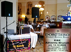 Brunch im DORMERO Hotel Rotes Ross im K&K Halle mit DJ Rainer